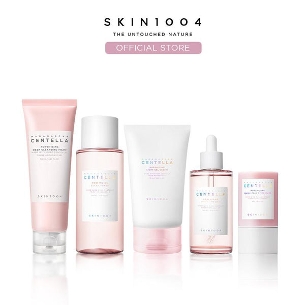 [SKIN1004 Official Shop] Perfect Pore Set | Deep Cleansing Foam + Pink Clay Stick Mask + Toner + Ampoule + Light Gel Cream