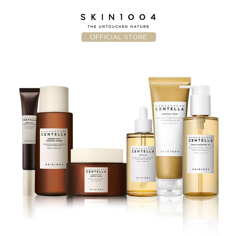 [SKIN1004 Official Shop] Essential Skincare Ritual Set | No. 1 Cleansing Oil + Gentle Foam + Essence Toner + Calming Ampoule + Enrich Cream + Anti-Wrinkle Eye Cream